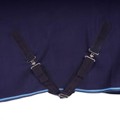 Riding World Coperta in Pile Pile polare con cinghie incrociate Navy