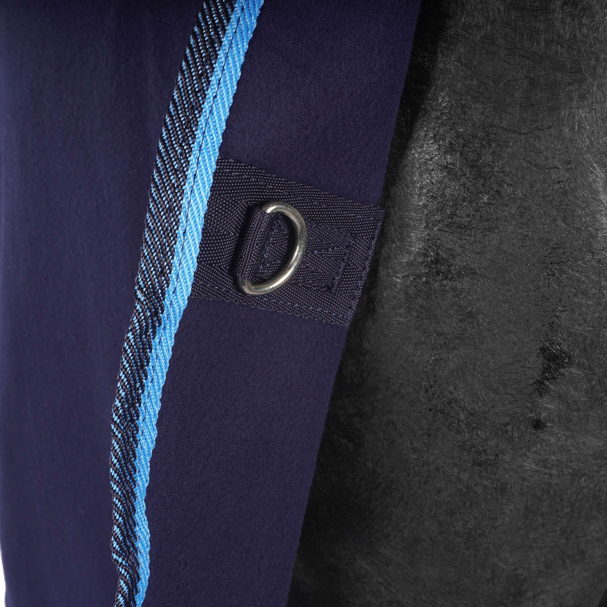Riding World Coperta in Pile Pile polare con cinghie incrociate Navy