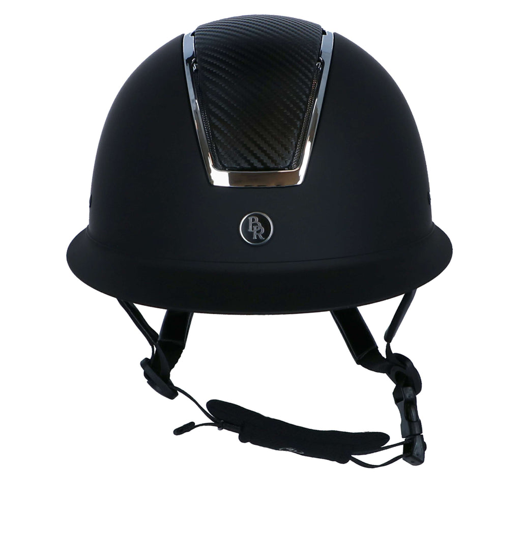 BR Casco da equitazione Omega painted Nero/Cromo