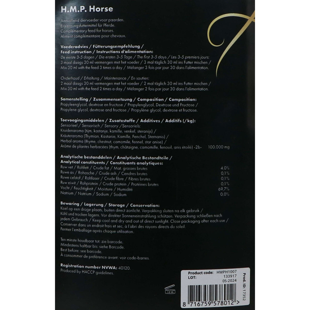 Excellent Liquido per cavalli HMP