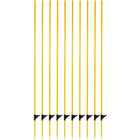 Agradi Power Palo in Fibra di Vetro Giallo