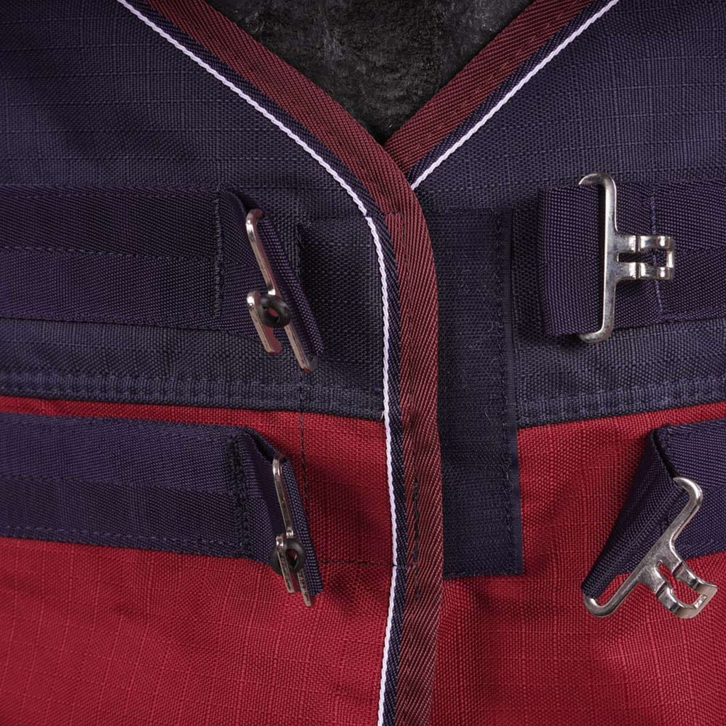 EQUITHÈME Coperta Impermeabile Tyrex 1200D 0 g Navy/Bordeaux