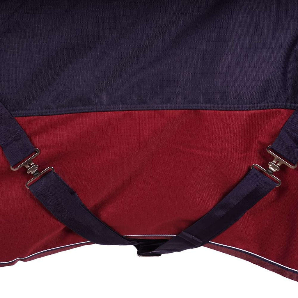 EQUITHÈME Tappeto da Esterno Tyrex 1200D 50 g Navy/Bordeaux