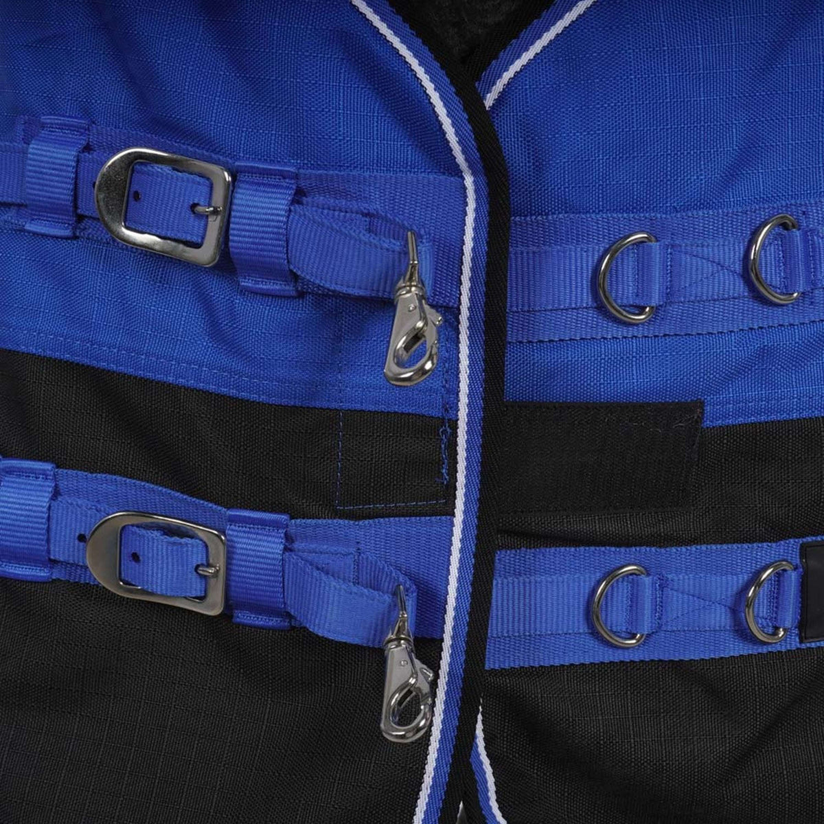 EQUITHÈME Tappeto da Esterno Tyrex Blu/Nero