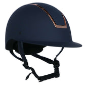 HKM Casco da equitazione Lady Shield Blu scuro/oro rosa