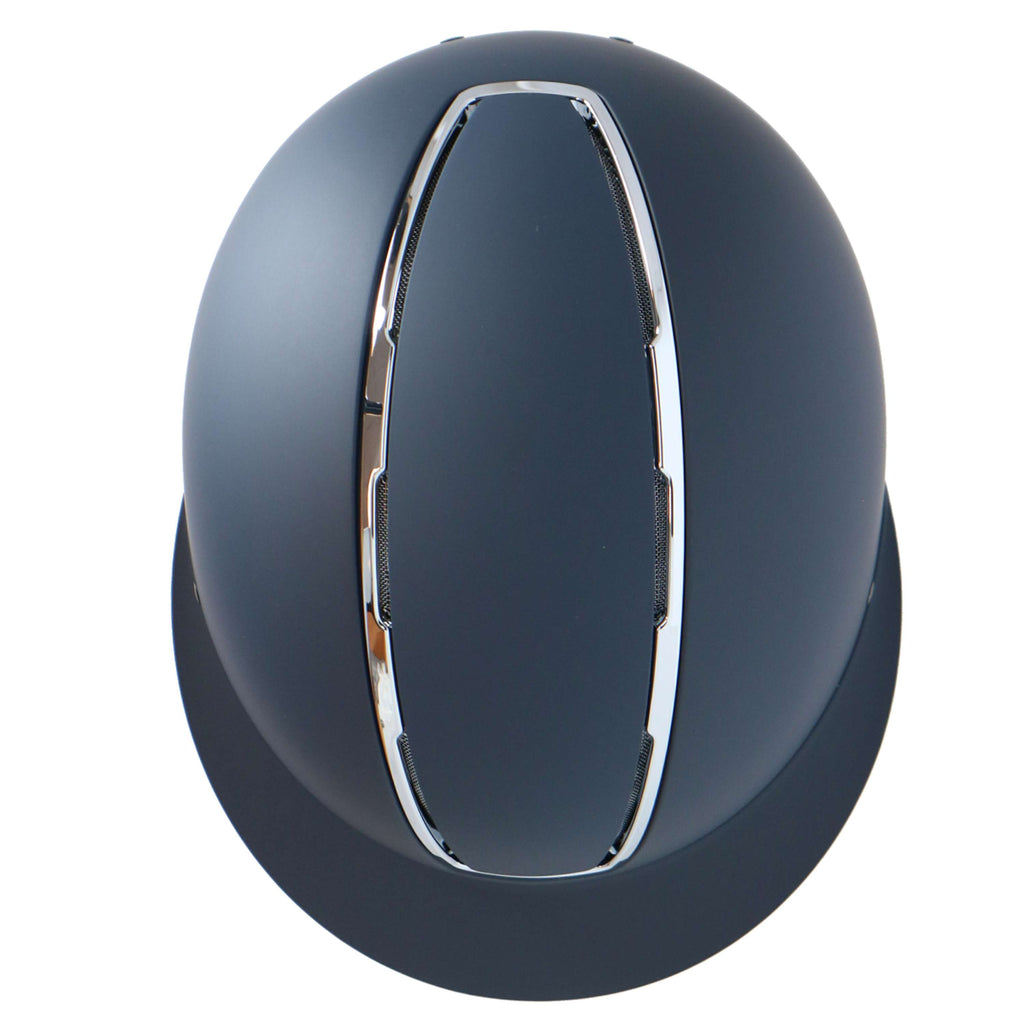HKM Casco da equitazione Lady Shield Blu scuro/Argento