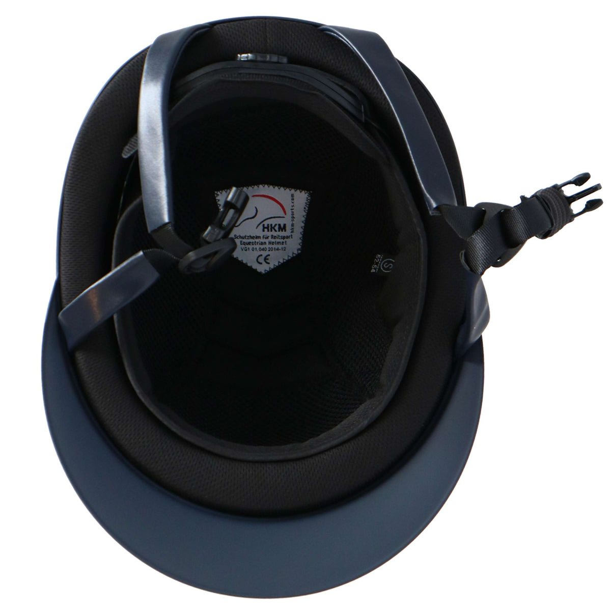 HKM Casco da equitazione Lady Shield Blu scuro/Argento