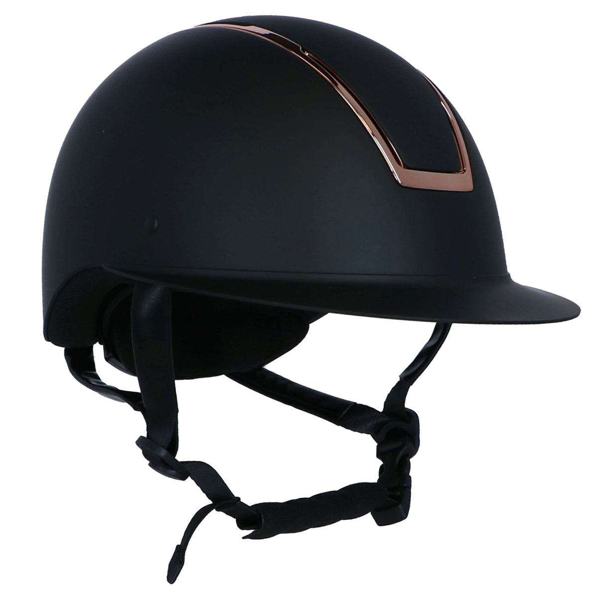 HKM Casco da equitazione Lady Shield Nero/Oro rosa