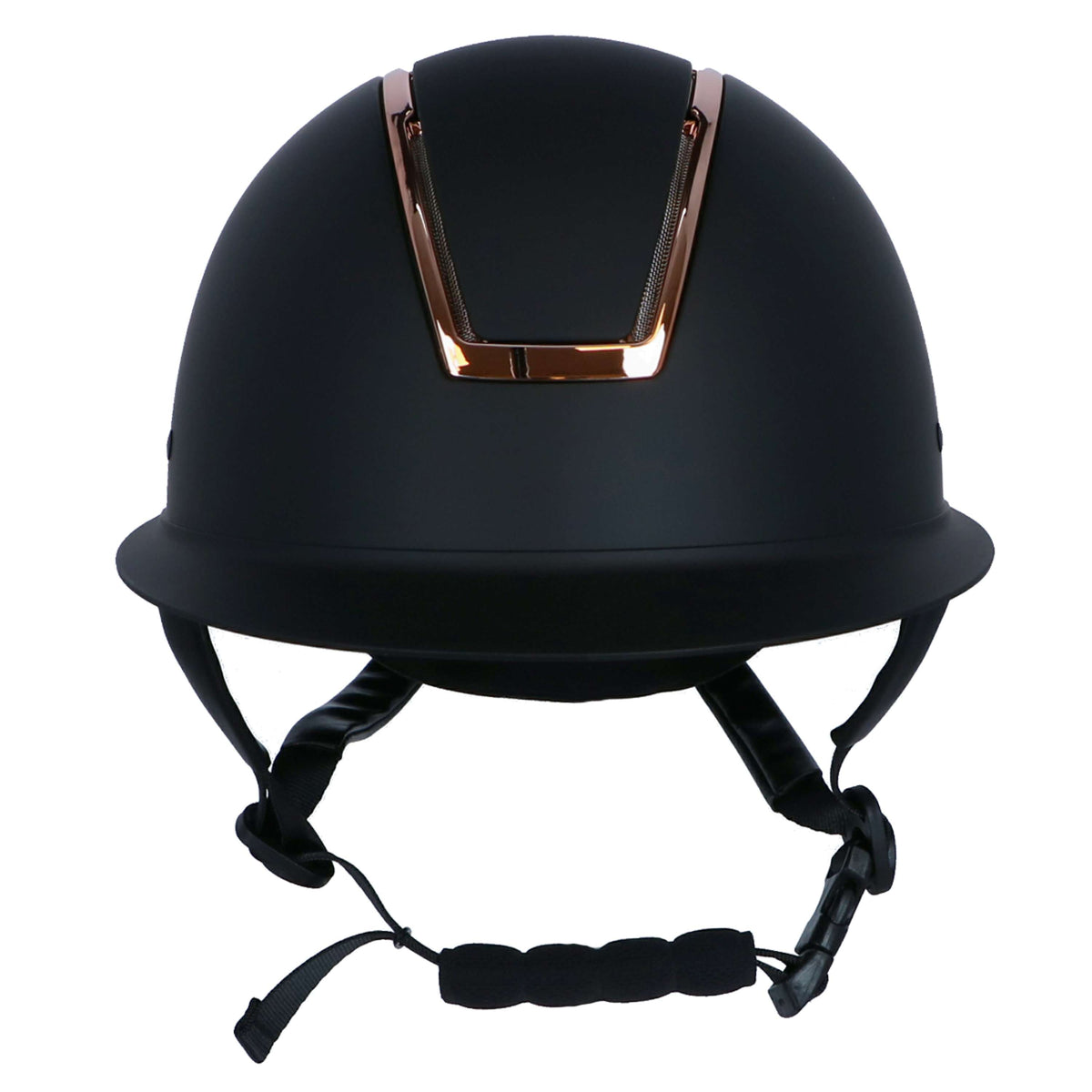 HKM Casco da equitazione Lady Shield Nero/Oro rosa