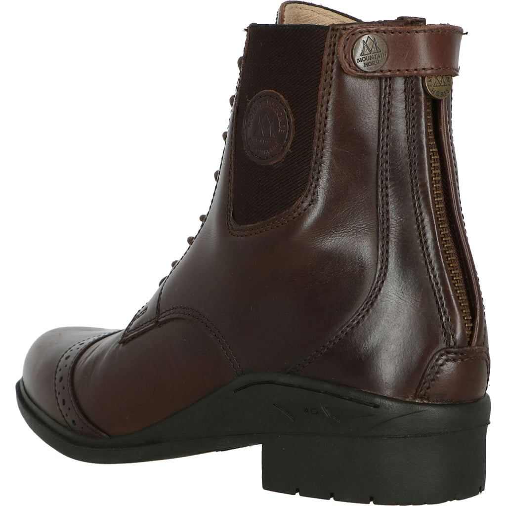 Mountain Horse Paddock Boots Aurora Back Zip Marrone