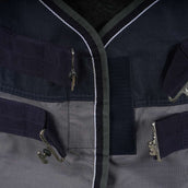 EQUITHÈME Tappeto da Esterno Tyrex 600 D Blu navy/grigio