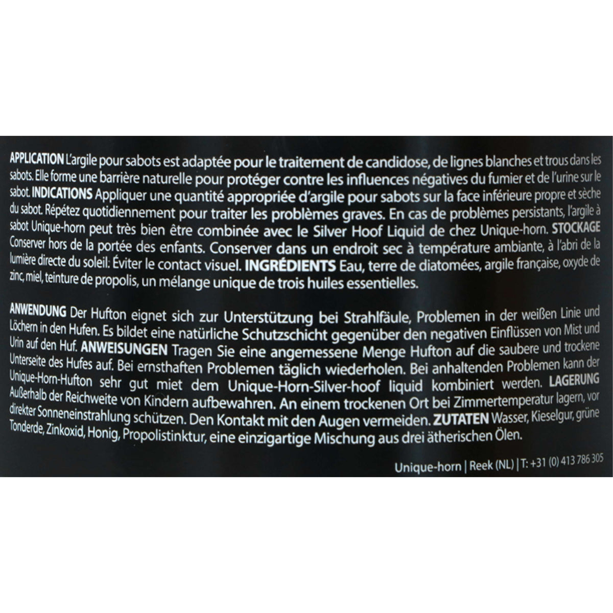 Unique-horn Capo Clay Hoof Care