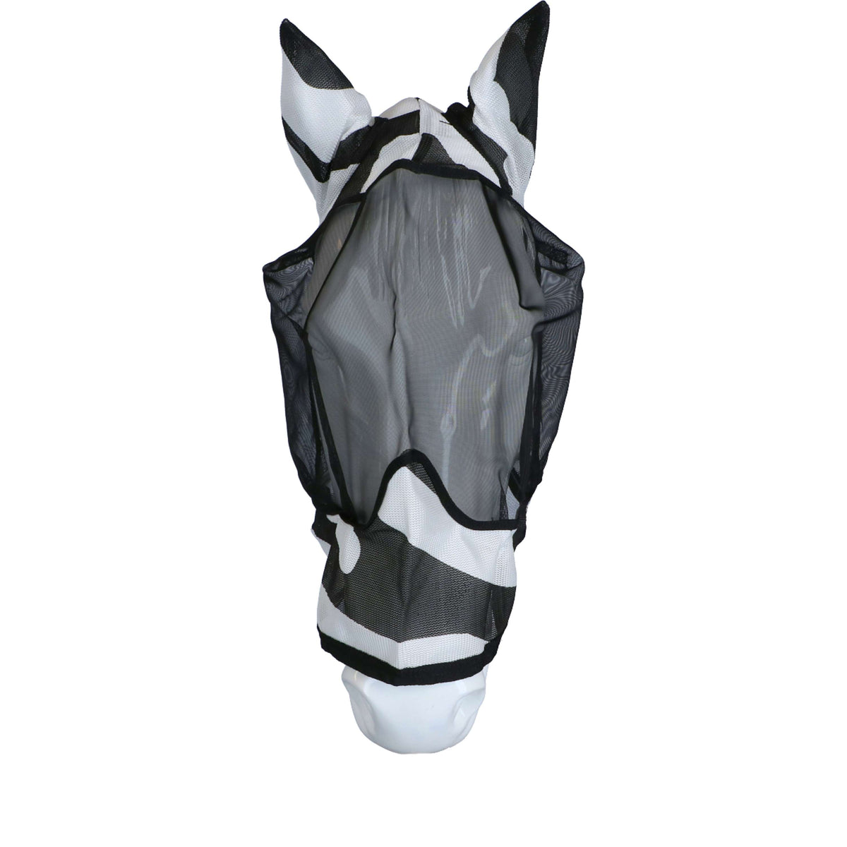 Bucas Buzz-Off Maschera Anti-Mosche Zebra Deluxe con Orecchie Zebra