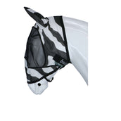 Bucas Buzz-Off Maschera Anti-Mosche Zebra Deluxe con Orecchie Zebra
