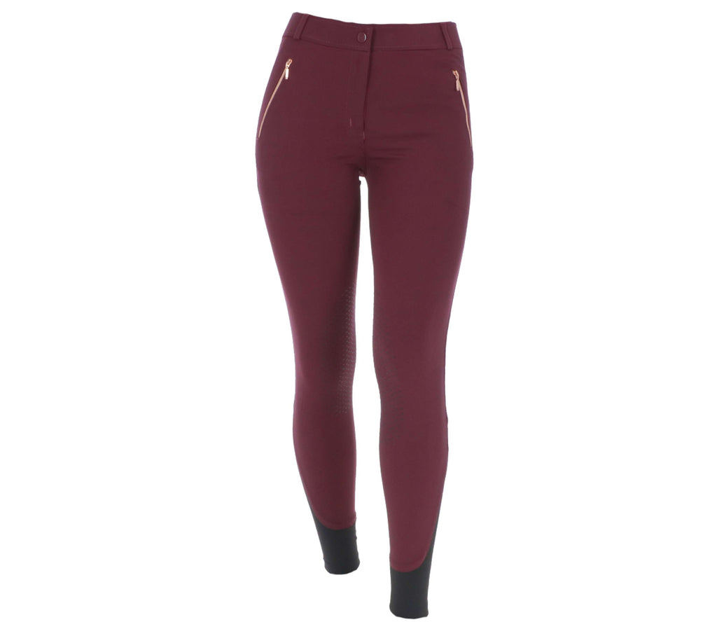 EQUITHÈME Pantaloni da Equitazione Kenya Prugna