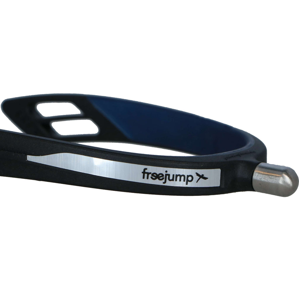Freejump Speroni con bottone Spur'on Round End Nero/Blu perla