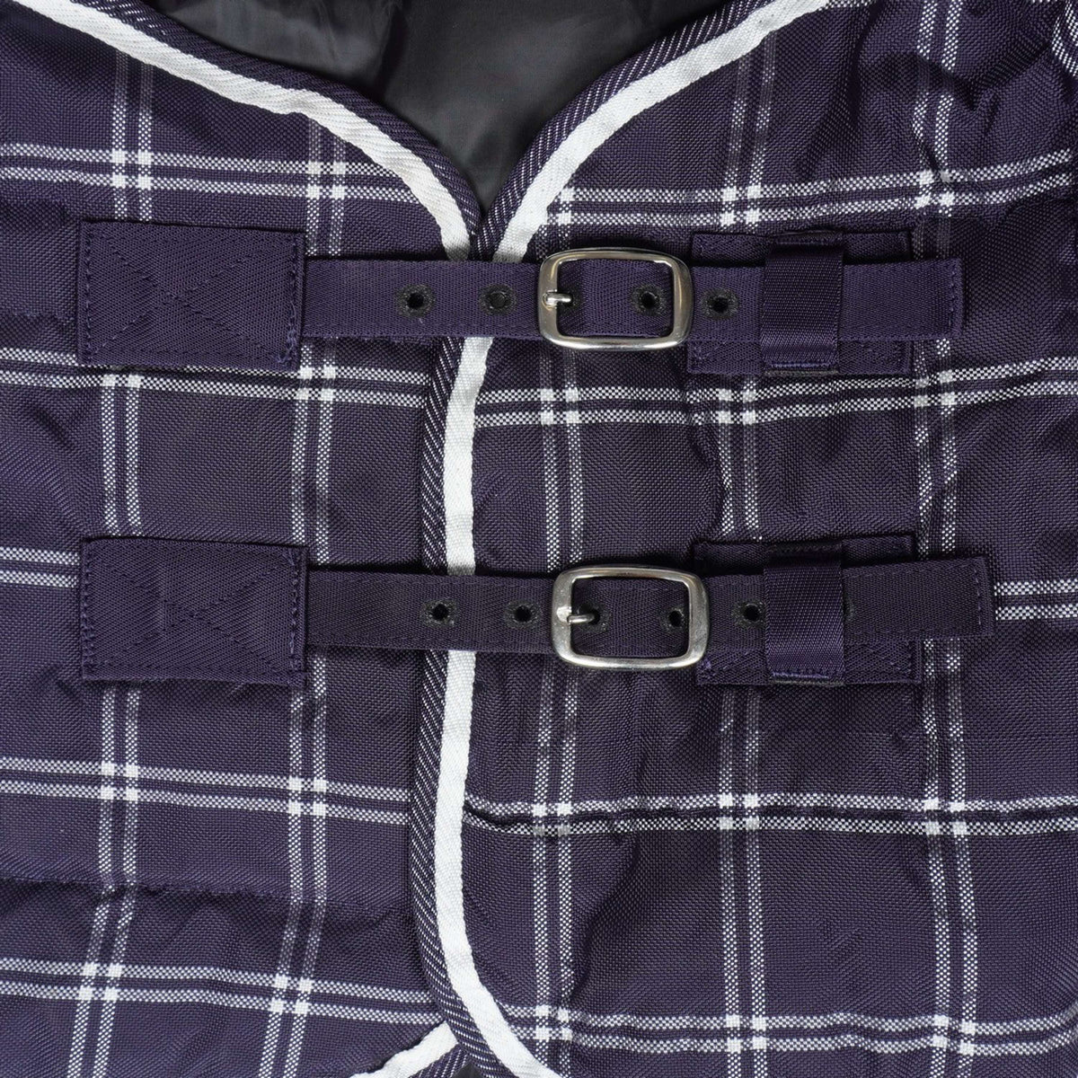 Weatherbeeta Tappeto Saxon 1200D PP Stable Standard Neck Medium Plaid della Marina