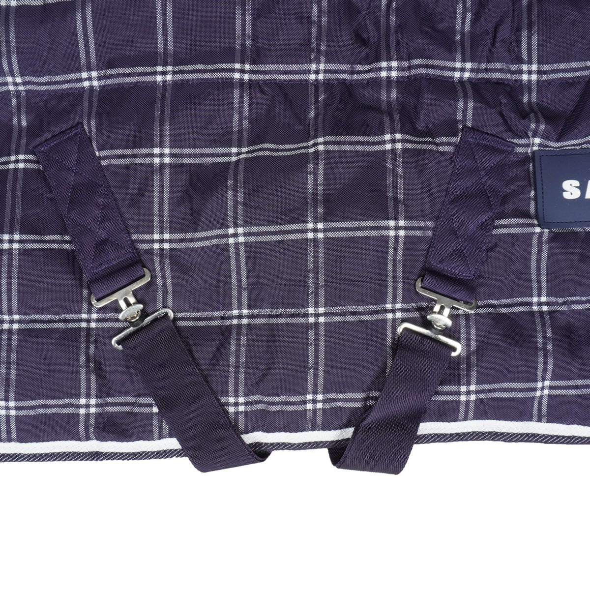 Weatherbeeta Tappeto Saxon 1200D PP Stable Standard Neck Medium Plaid della Marina