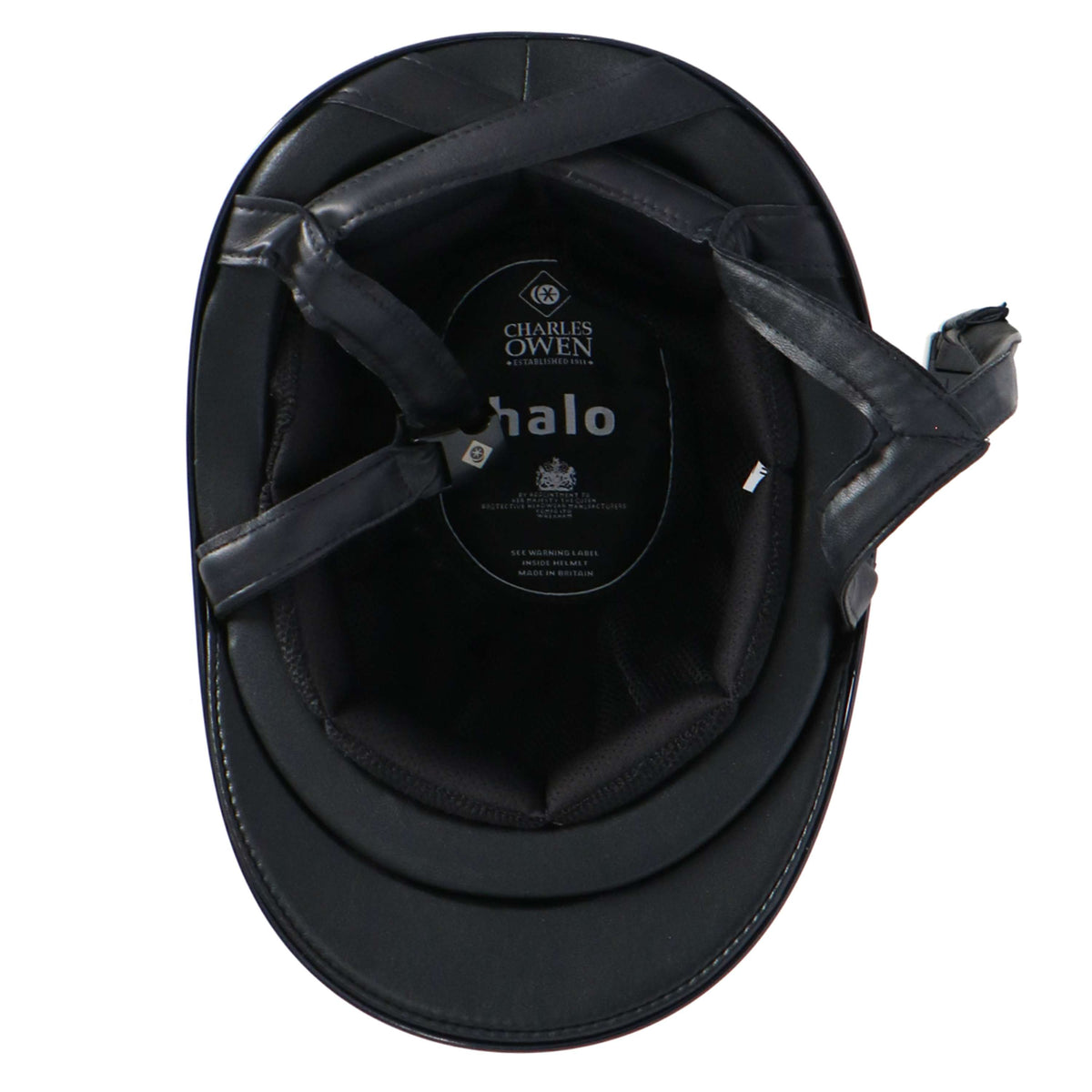 Charles Owen Casco da equitazione Halo Blu scuro/oro rosa lucido