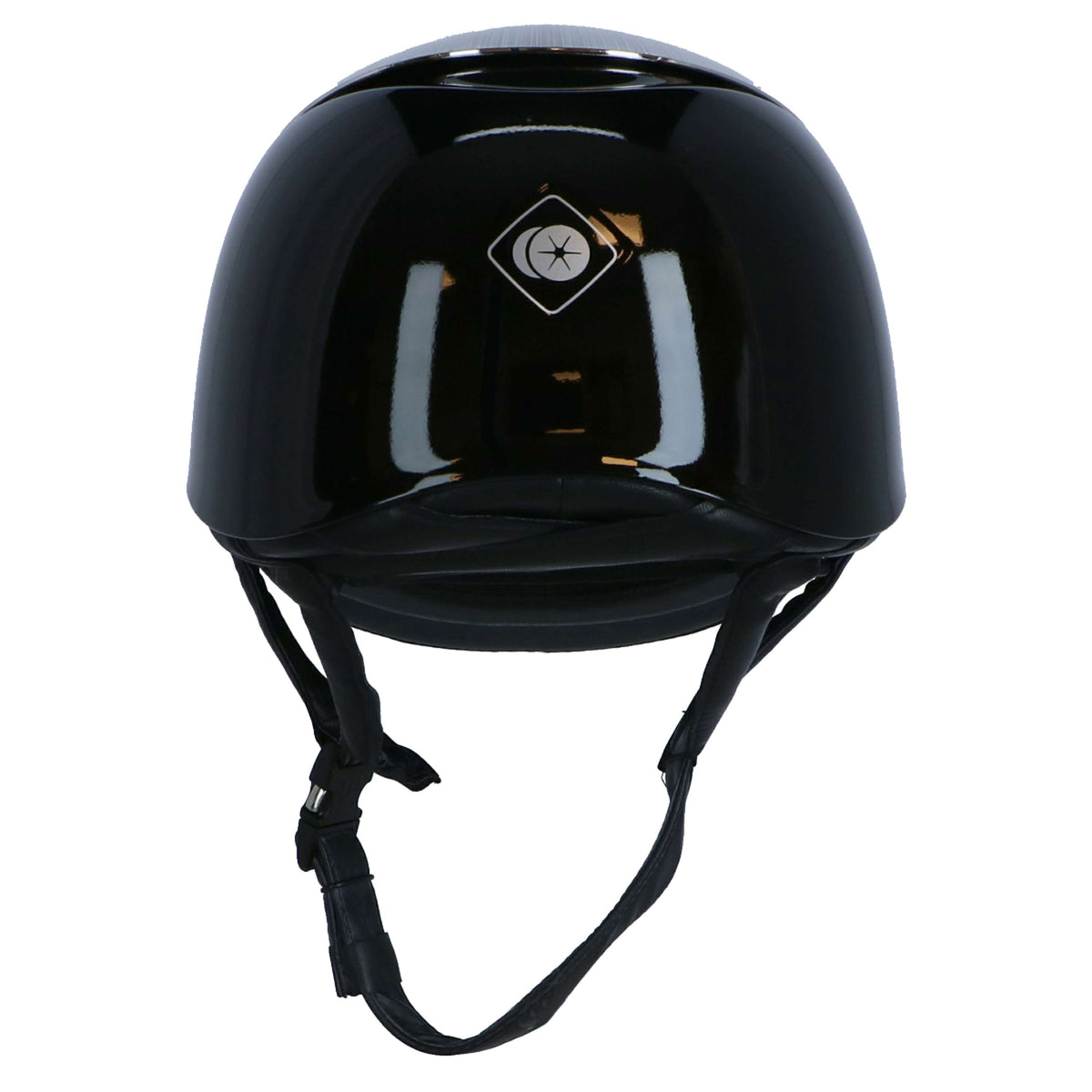 Charles Owen Casco da equitazione Halo Luxe Nero/platino lucido