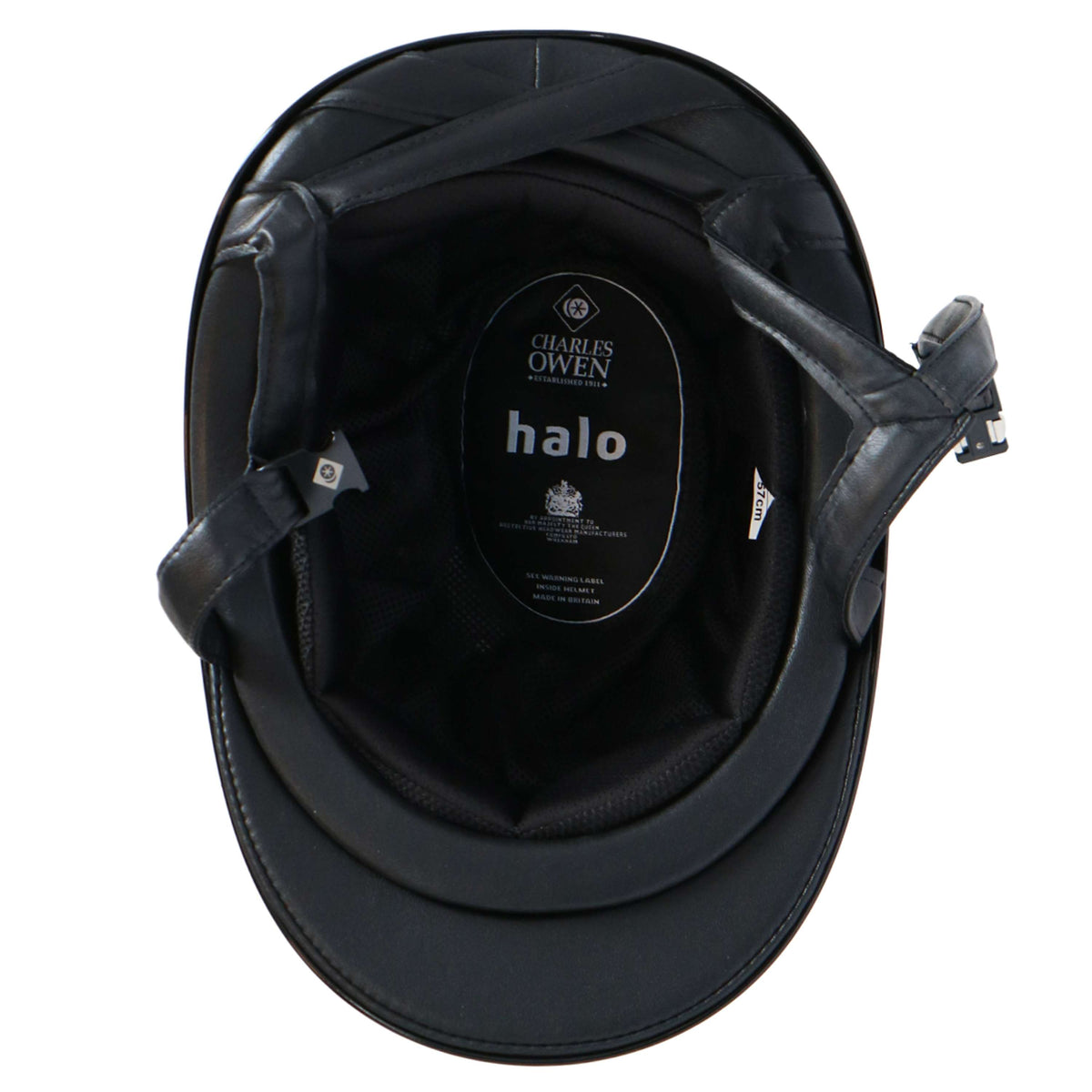 Charles Owen Casco da equitazione Halo Luxe Nero/platino lucido