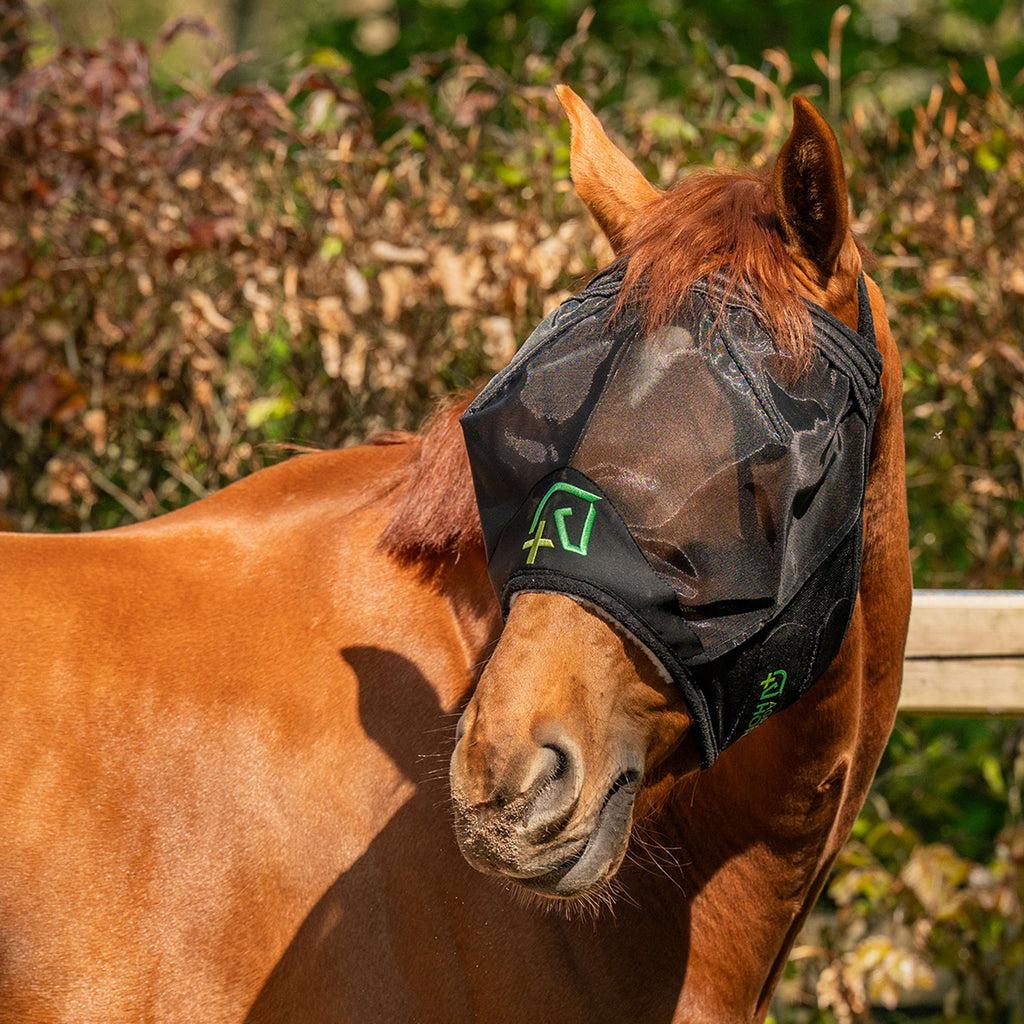 Agradi Horse Maschera per Mosche Fine Mesh Nero