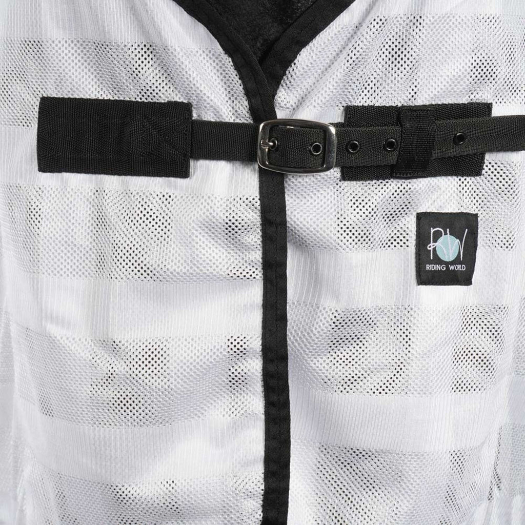 Riding World Coperta Antimosche Mesh Bianco