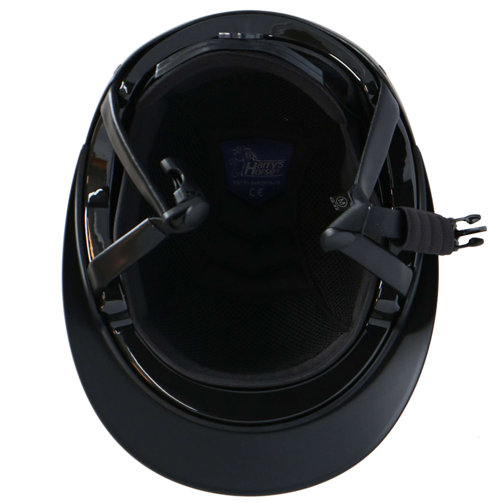 Harry's Horse Casco di Sicurezza Mont Blanc Glossy Nero