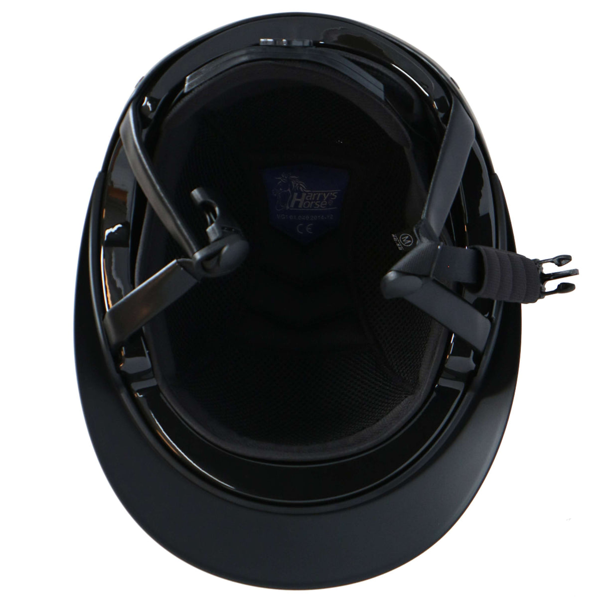 Harry's Horse Casco di Sicurezza Mont Blanc Glossy Nero