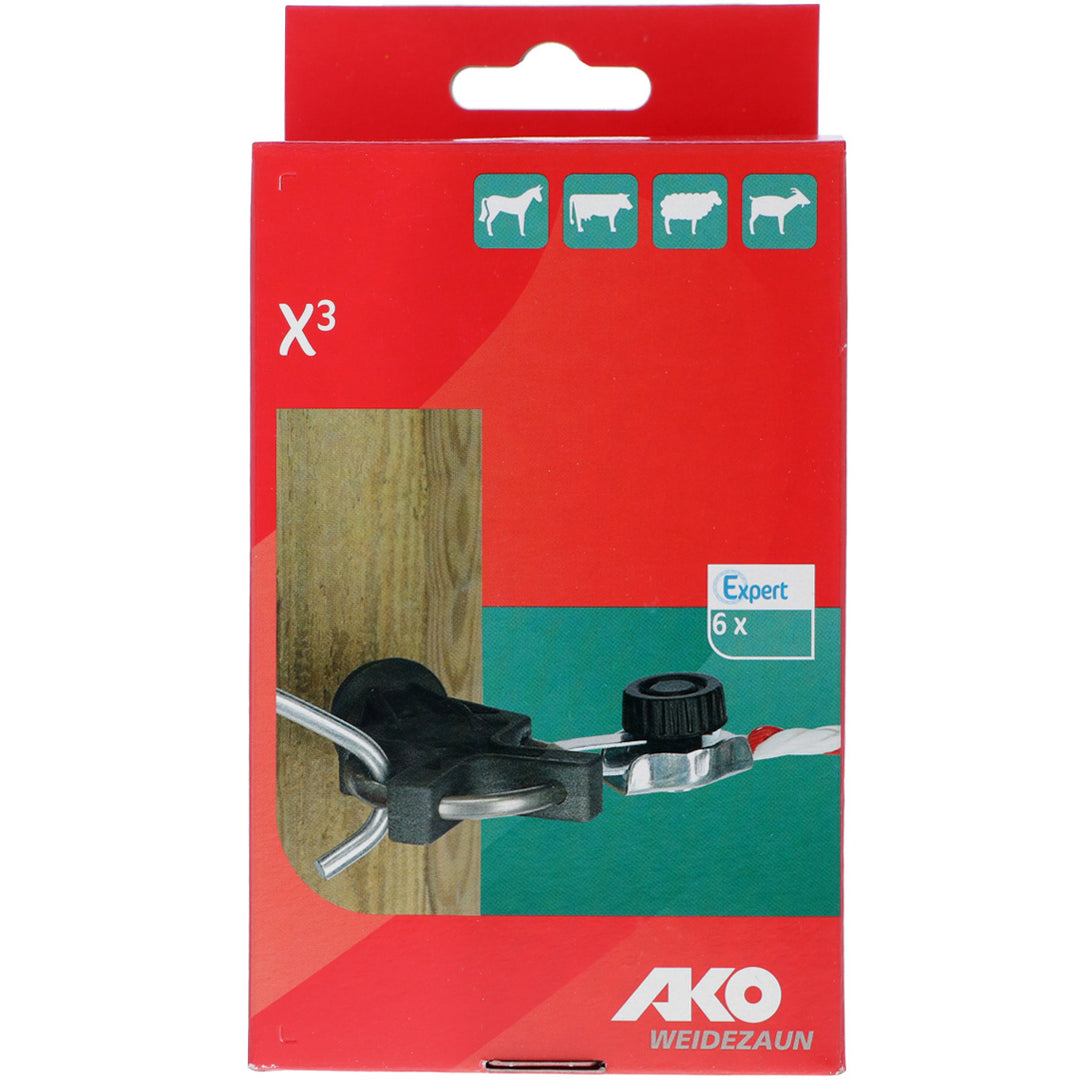 Kerbl Isolatore per cancello X³ Nero