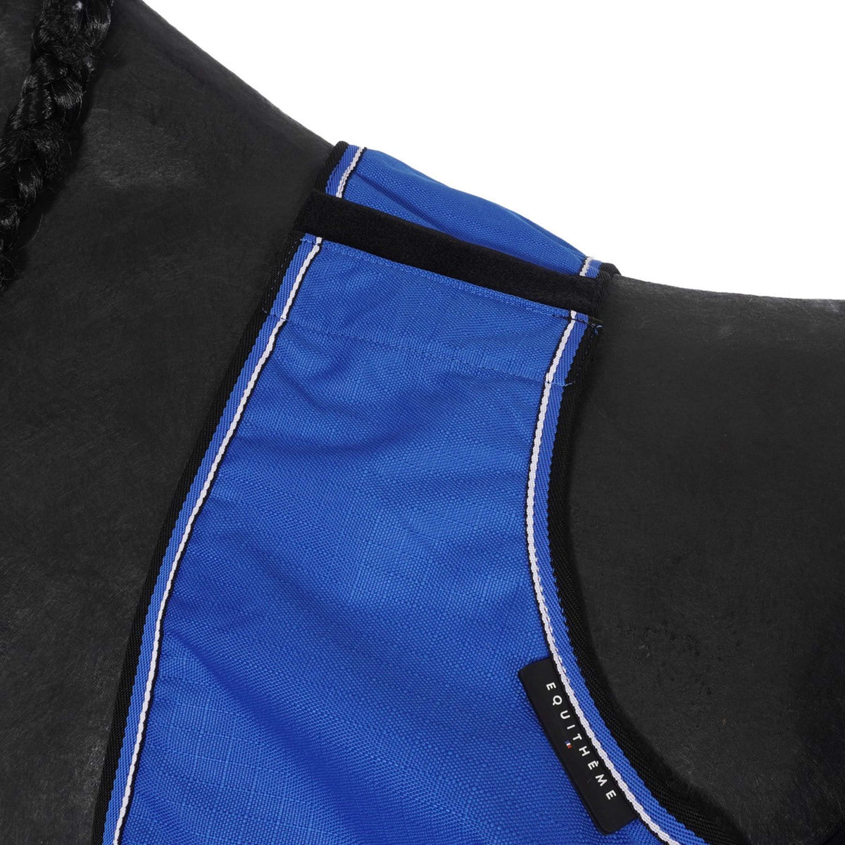 EQUITHÈME Coperta da esercizio Tyrex 1200D Fleece Blu/Nero