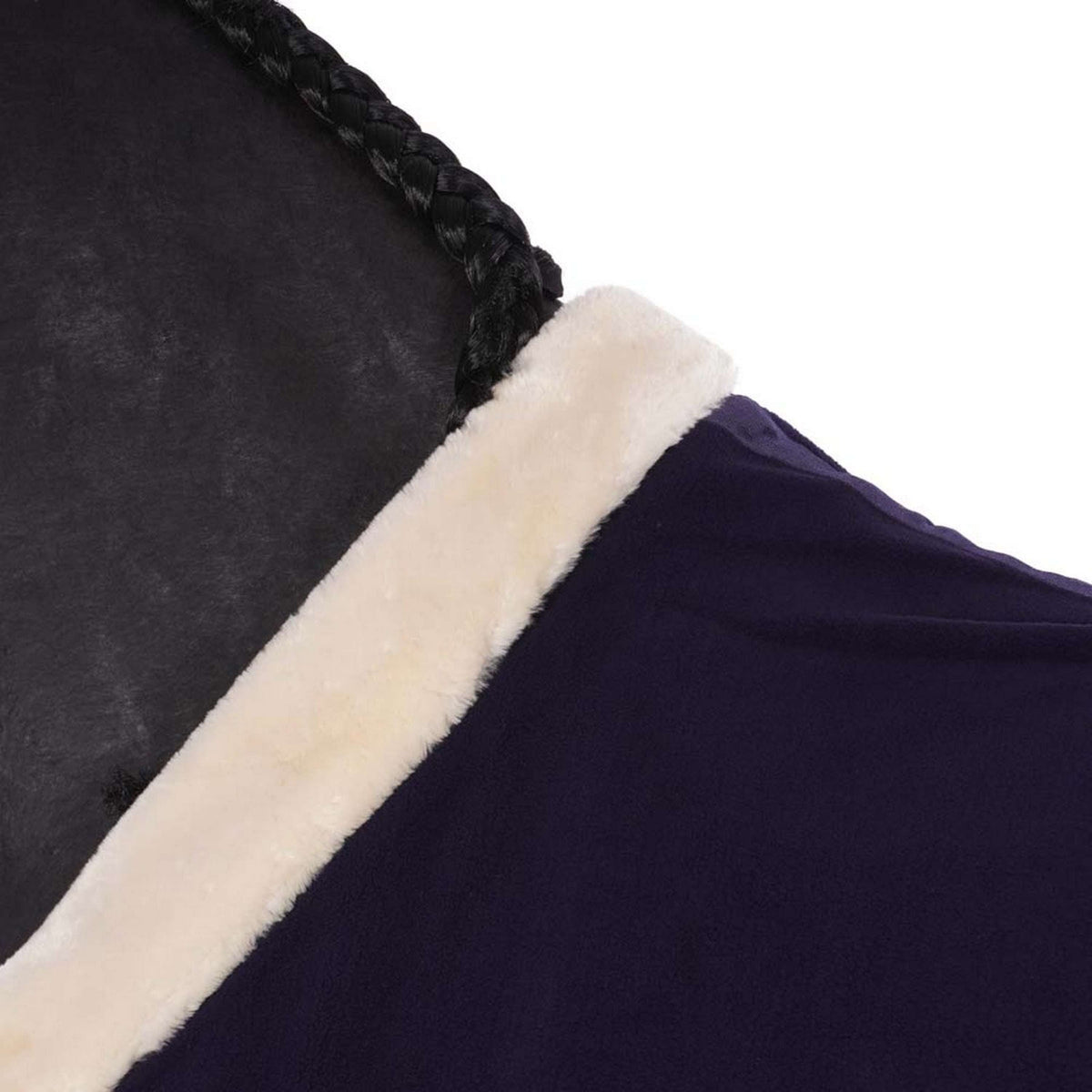 EQUITHÈME Coperta in Pile Teddy Navy