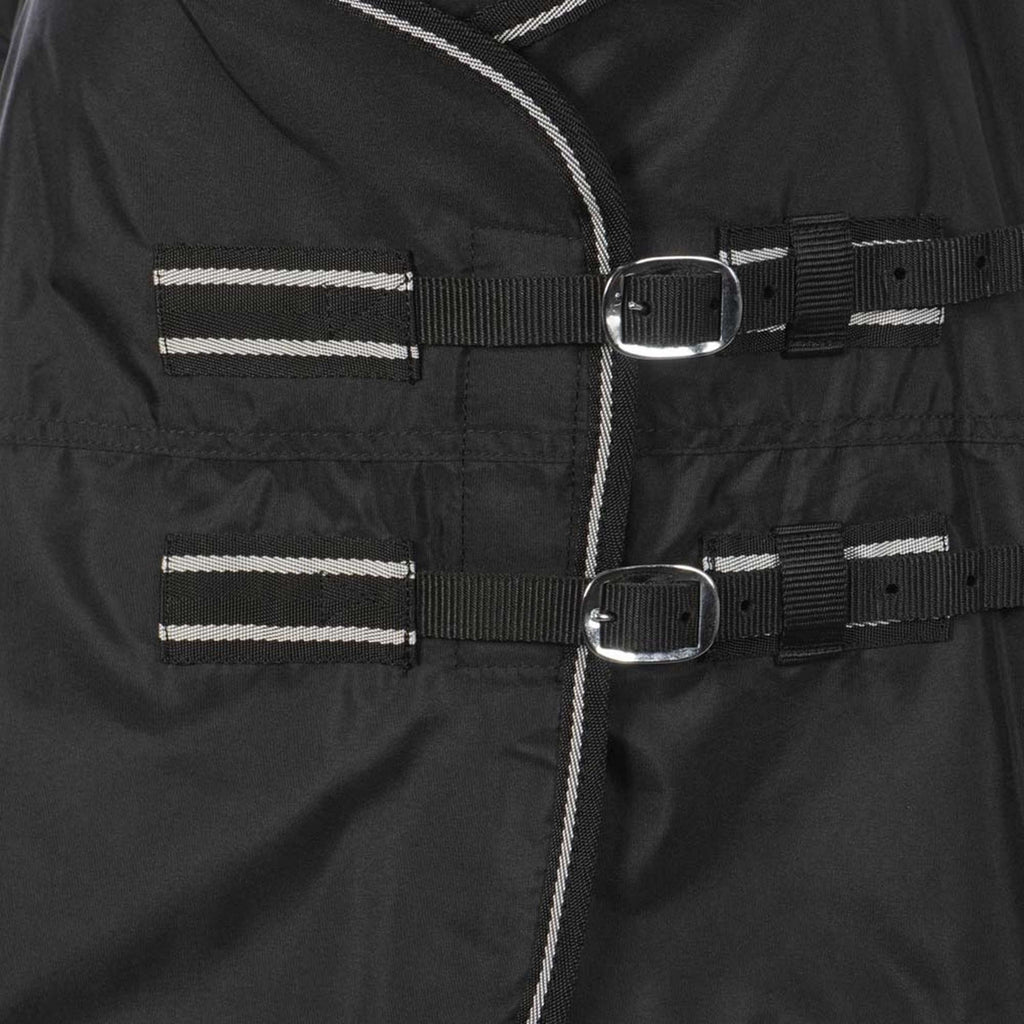 Riding World Coperta Impermeabile Oxford 300D Rivestimento in Pile 0g Nero
