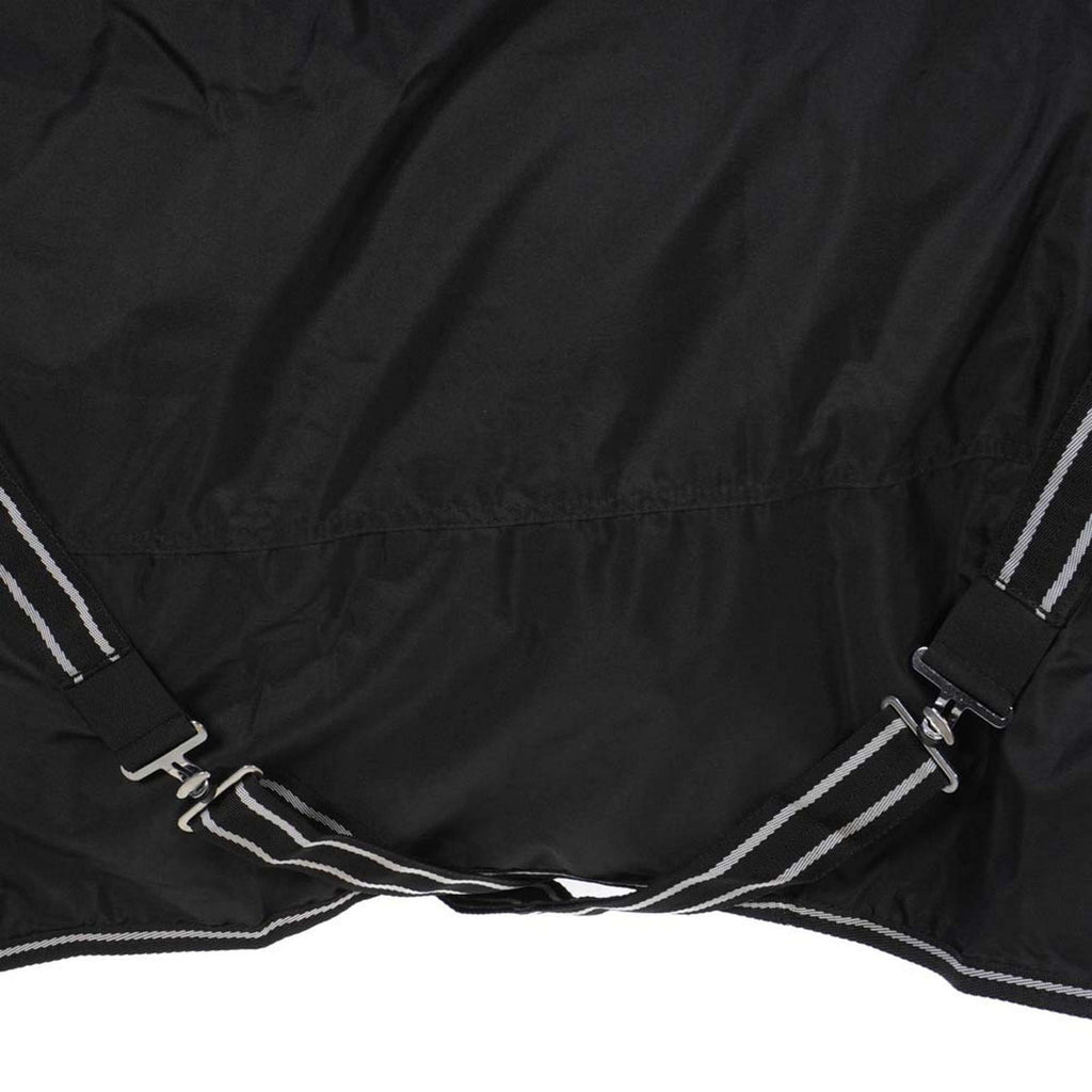 Riding World Coperta Impermeabile Oxford 300D Rivestimento in Pile 0g Nero