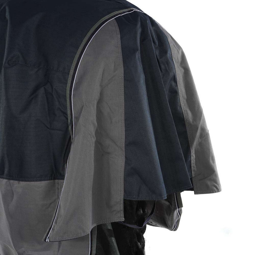 EQUITHÈME Coperta Impermeabile Tyrex 600D Punti blu scuro/grigi