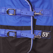 EQUITHÈME Tappeto da Esterno Tyrex 1200D Aisance 300g Blu/Nero