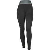 EQUITHÈME Leggings da Equitazione Tea Pull-On Nero/cachi