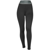 EQUITHÈME Leggings da Equitazione Tea Pull-On Nero/cachi