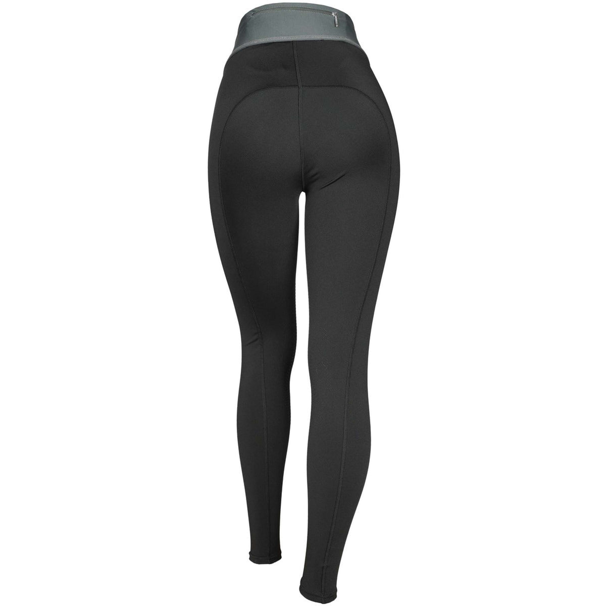 EQUITHÈME Leggings da Equitazione Tea Pull-On Nero/cachi