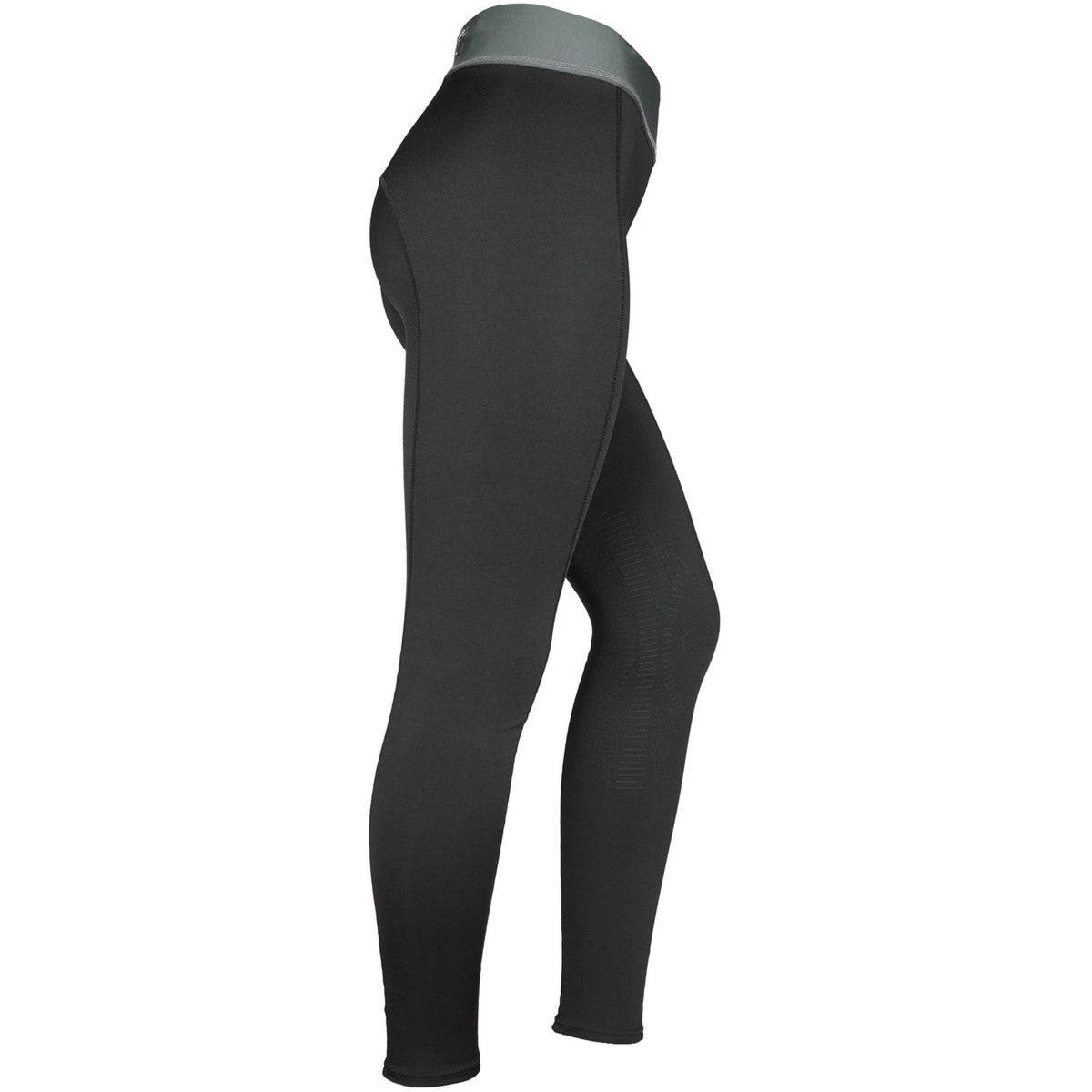 EQUITHÈME Leggings da Equitazione Tea Pull-On Nero/cachi