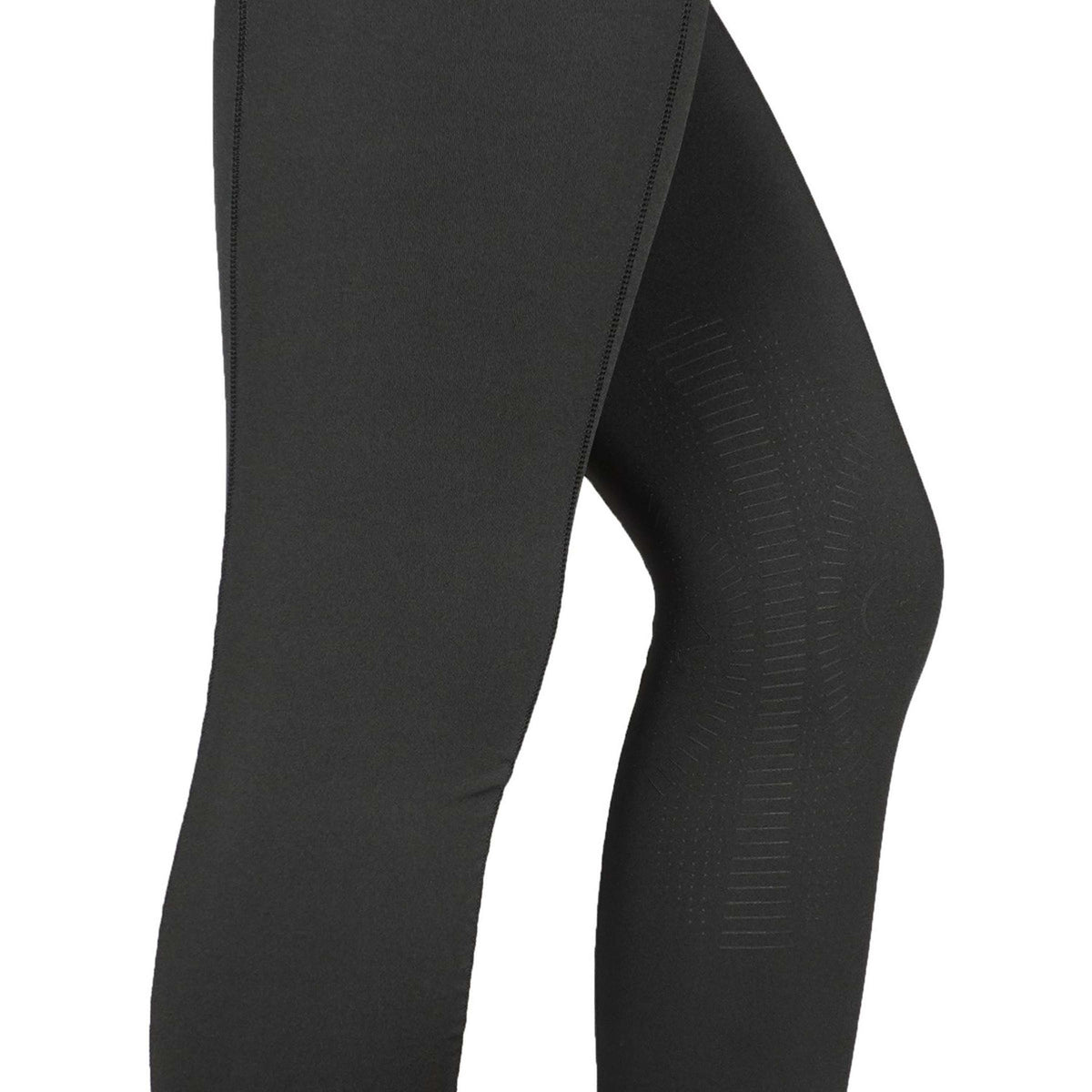 EQUITHÈME Leggings da Equitazione Tea Pull-On Nero/cachi