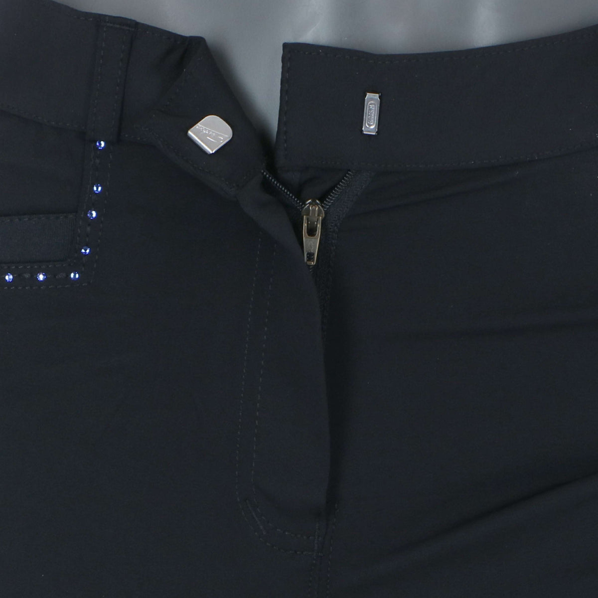EQUITHÈME Pantaloni da Equitazione Safir Nero/Blu