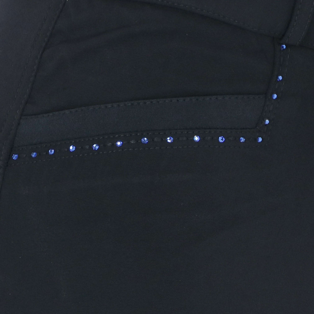 EQUITHÈME Pantaloni da Equitazione Safir Nero/Blu