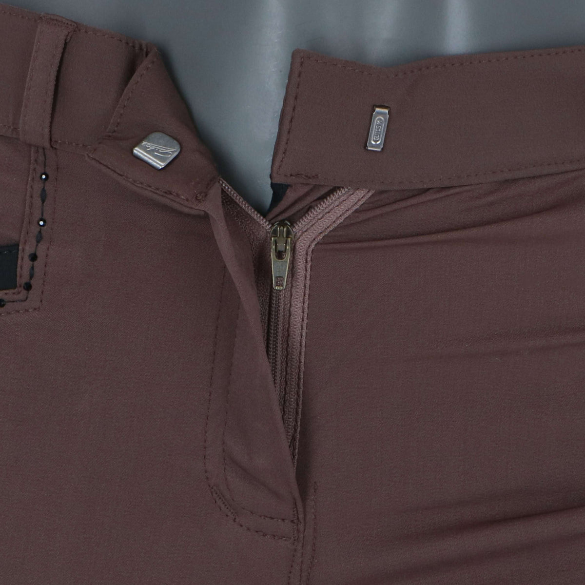 EQUITHÈME Pantaloni da Equitazione Safir Marrone/Nero