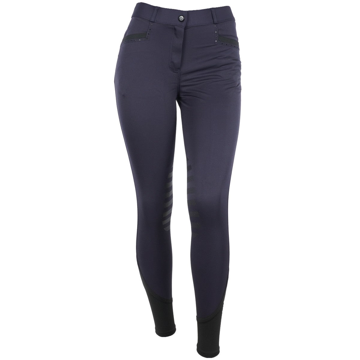EQUITHÈME Pantaloni da Equitazione Safir Blu navy/nero