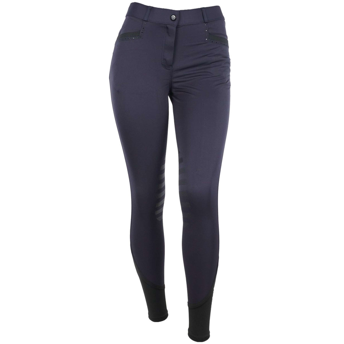 EQUITHÈME Pantaloni da Equitazione Safir Blu navy/nero