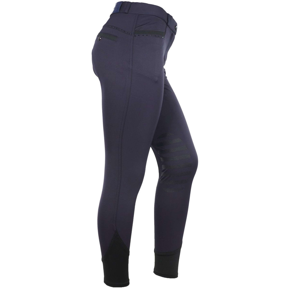 EQUITHÈME Pantaloni da Equitazione Safir Blu navy/nero