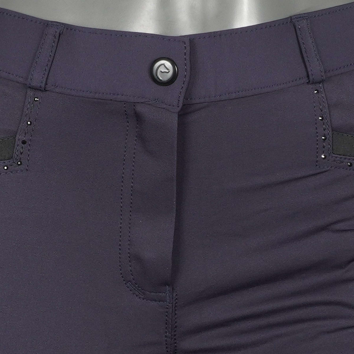EQUITHÈME Pantaloni da Equitazione Safir Blu navy/nero