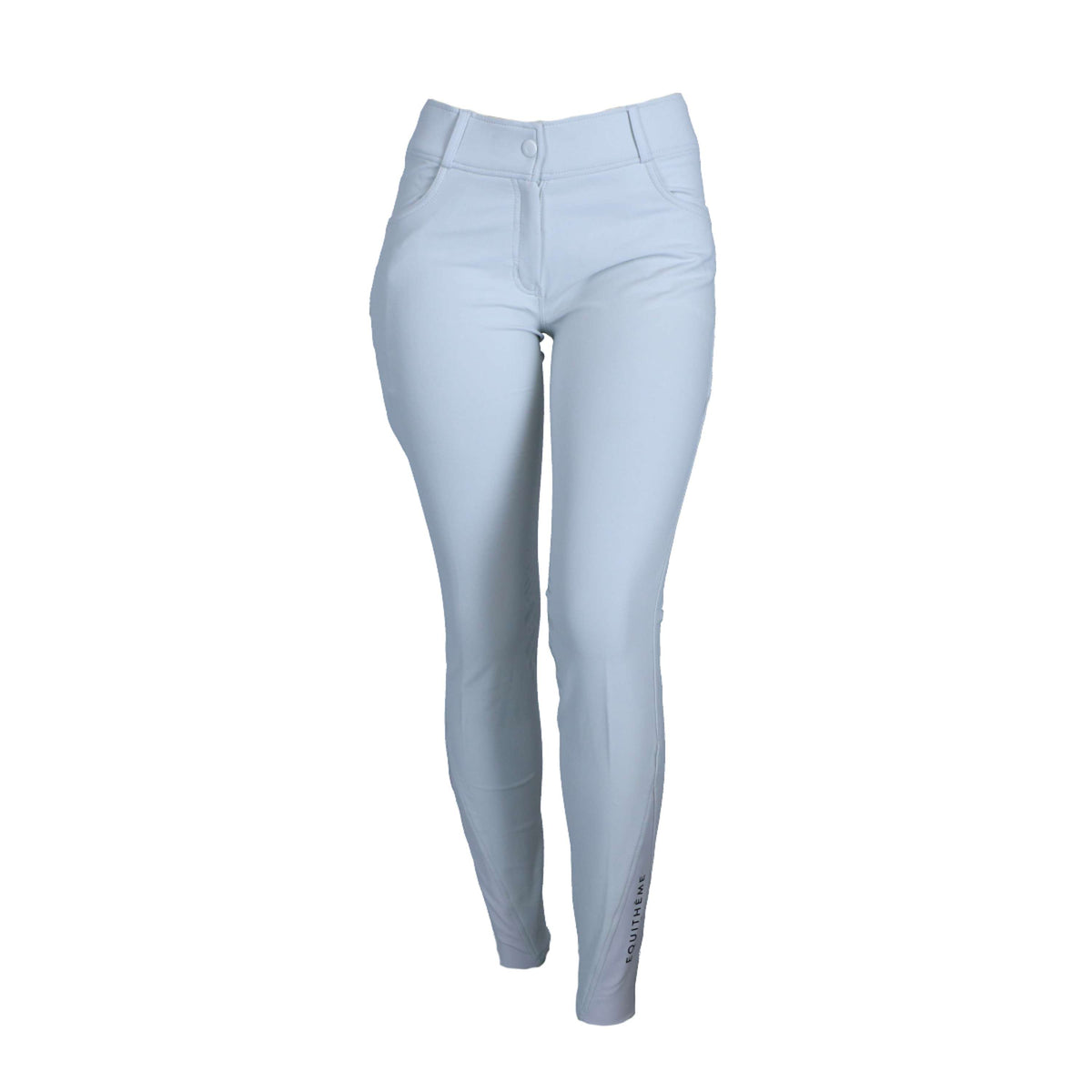 EQUITHÈME Pantaloni da Equitazione Bella Push-Up Bianco