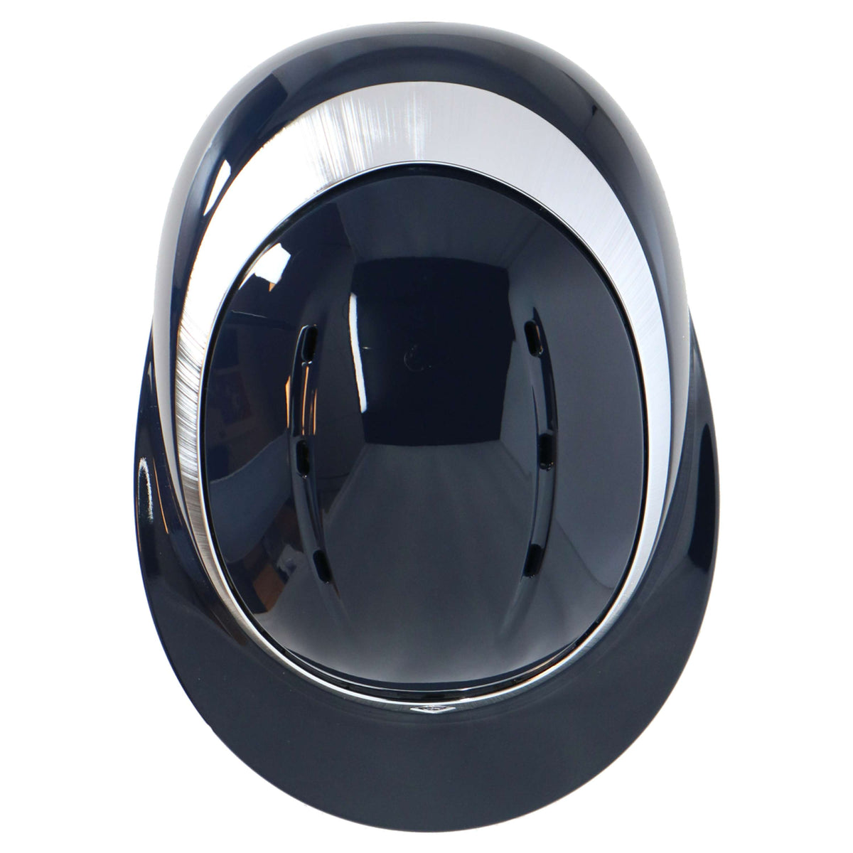 Charles Owen Casco da equitazione Halo Luxe Blu marino/platino lucido